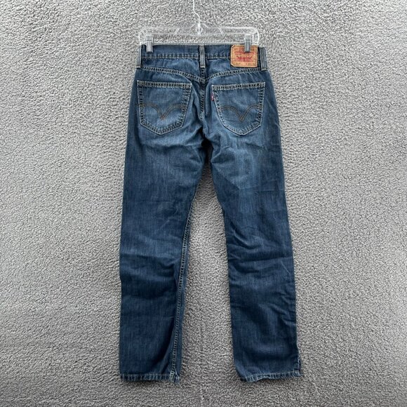 Levis 514 Jeans Slim Straight Mens 30 X 32 Blue Cotton Denim - Picture 2 of 9